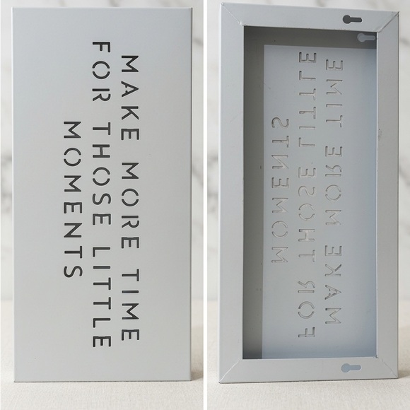 Source Unknown Other - White Decorative Wall Sign